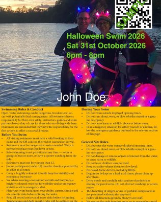 Halloween Swim Sat 31 October 2026 – 6pm-8pm